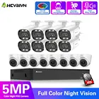 H.265 CCTV Камера безопасности Системы комплект 16ch POE 5MP NVR 4K HD, хорошие продажи, для использования на открытом воздухе, Цвет Ночное Видение видеонаблюдения IP Камера Системы набор