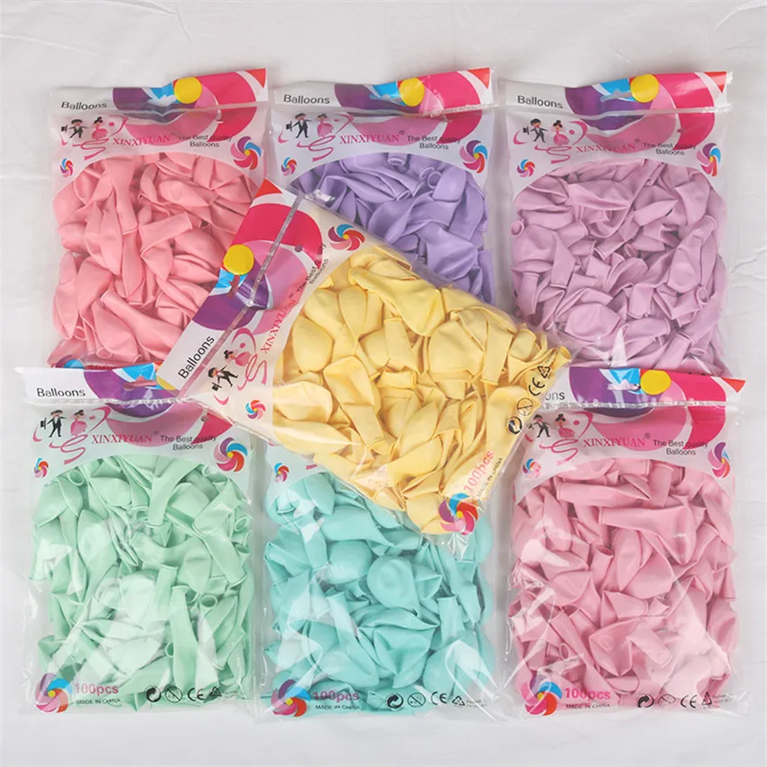 100pcs Thicken 10 inch Macaron Latex Helium Balloons Candy Color Balls Wedding Baby Bridal Shower Party Event Birthday Decor | Дом и сад