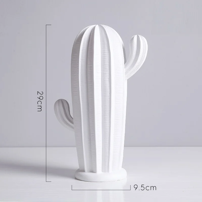 Имитация кактуса керамическая статуэтка декор стола для дома аксессуары