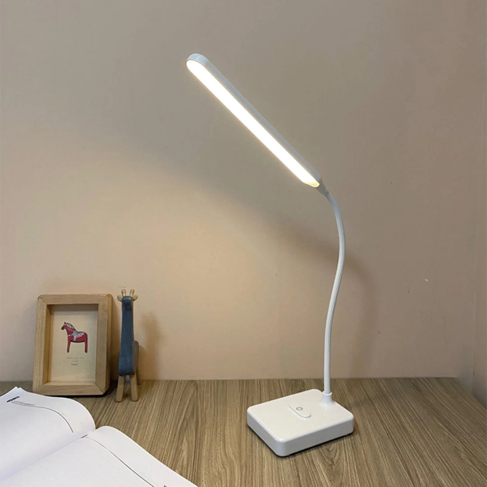 

Stepless Dimmable Desk Reading Light Foldable Rotatable Touch Switch LED Table Lamp DC 5V USB Charging Port Timing Desk Lamp