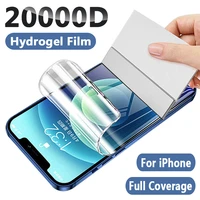 full cover hydrogel film screen protector for iphone 11 12 13 pro max mini xr xs max soft protective film for iphone 7 8 plus se
