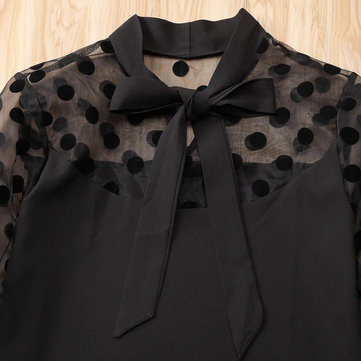 

Fashion Women Black Polka Dot Print Blouse Women Flare Sleeve Blusas Casual Summer Tops Ladies Shirt Chemisier Femme Plus Size