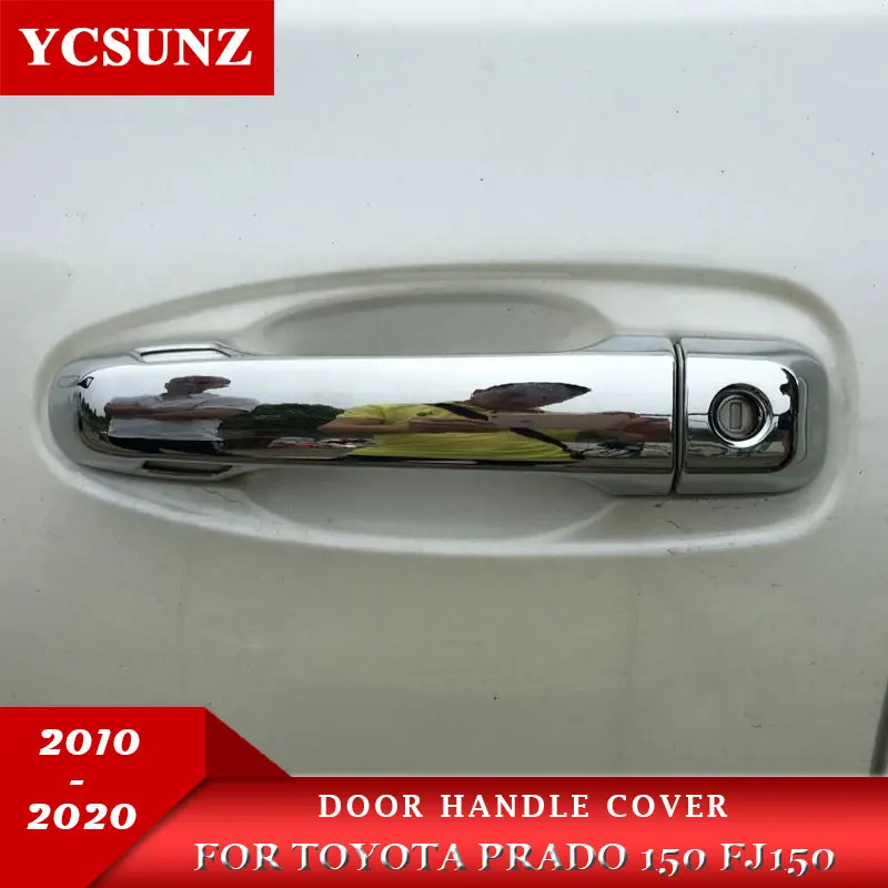 Хромированная крышка дверной ручки для Toyota Land Cruiser Prado LC150 2010 2011 2012 2013 2014 2015 2017 2018 2019