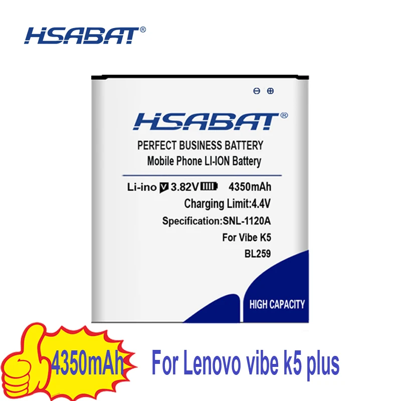 Лидирующий бренд 4350 мА/ч, BL259 Батарея для lenovo vibe k5 plus Lemon 3 3S vibe k5 A6020a40 A6020 A40 в 6020a40 K32C30 K32C36