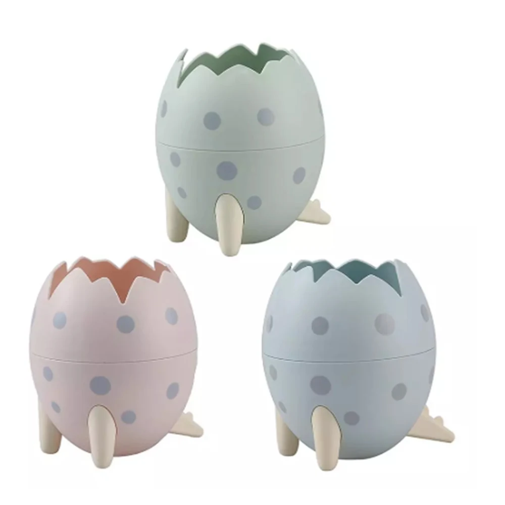 

Creative Desktop Makeup Brush Storage Container Dinosaur Egg Tripod Desktop Storage Box Dinosaur Egg pencil Holder
