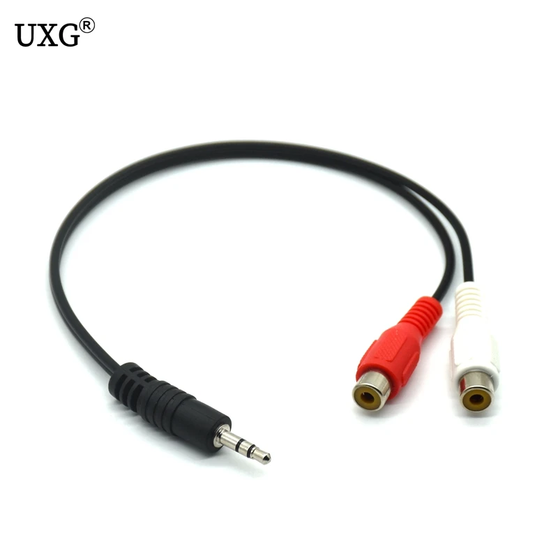 Кабель переходник со штекером 3 5 мм на штекер 2 RCA|Компьютерные кабели и разъемы| |