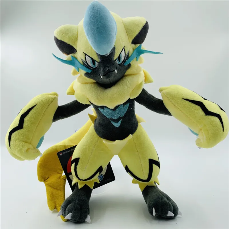 32 см Большой размер Zeraora Плюшевые игрушки Аниме мультфильм Пикачу Peluche куклы день