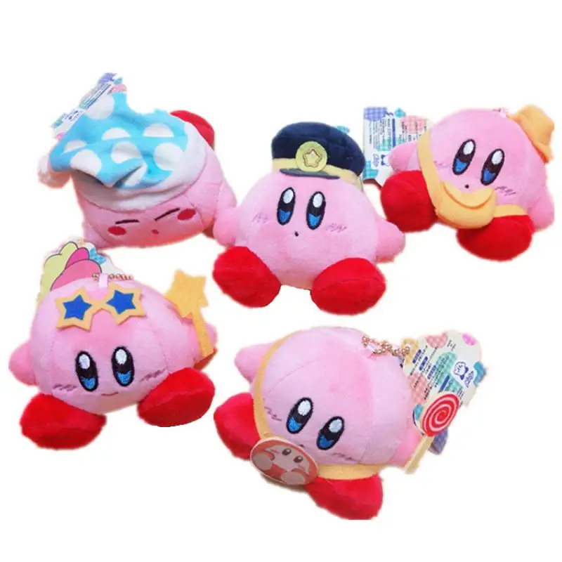 8 см Kawaii Милая мультяшная звезда Kirby Plushie брелок Мини Мягкая кукла украшение аниме