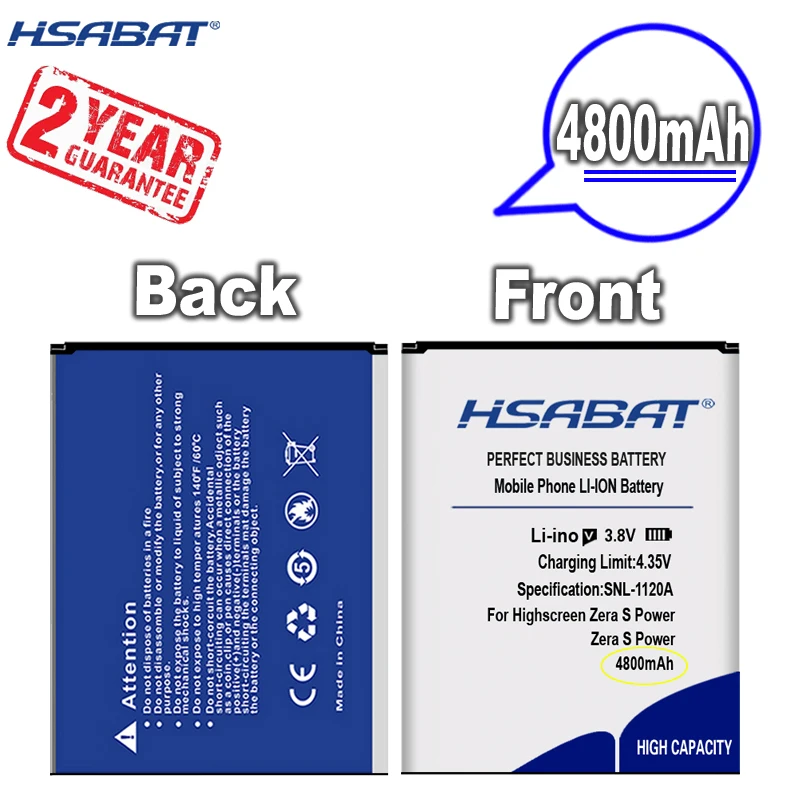 Новое поступление [HSABAT] 4800 мАч Сменный аккумулятор для Highscreen Zera S Power|Аккумуляторы