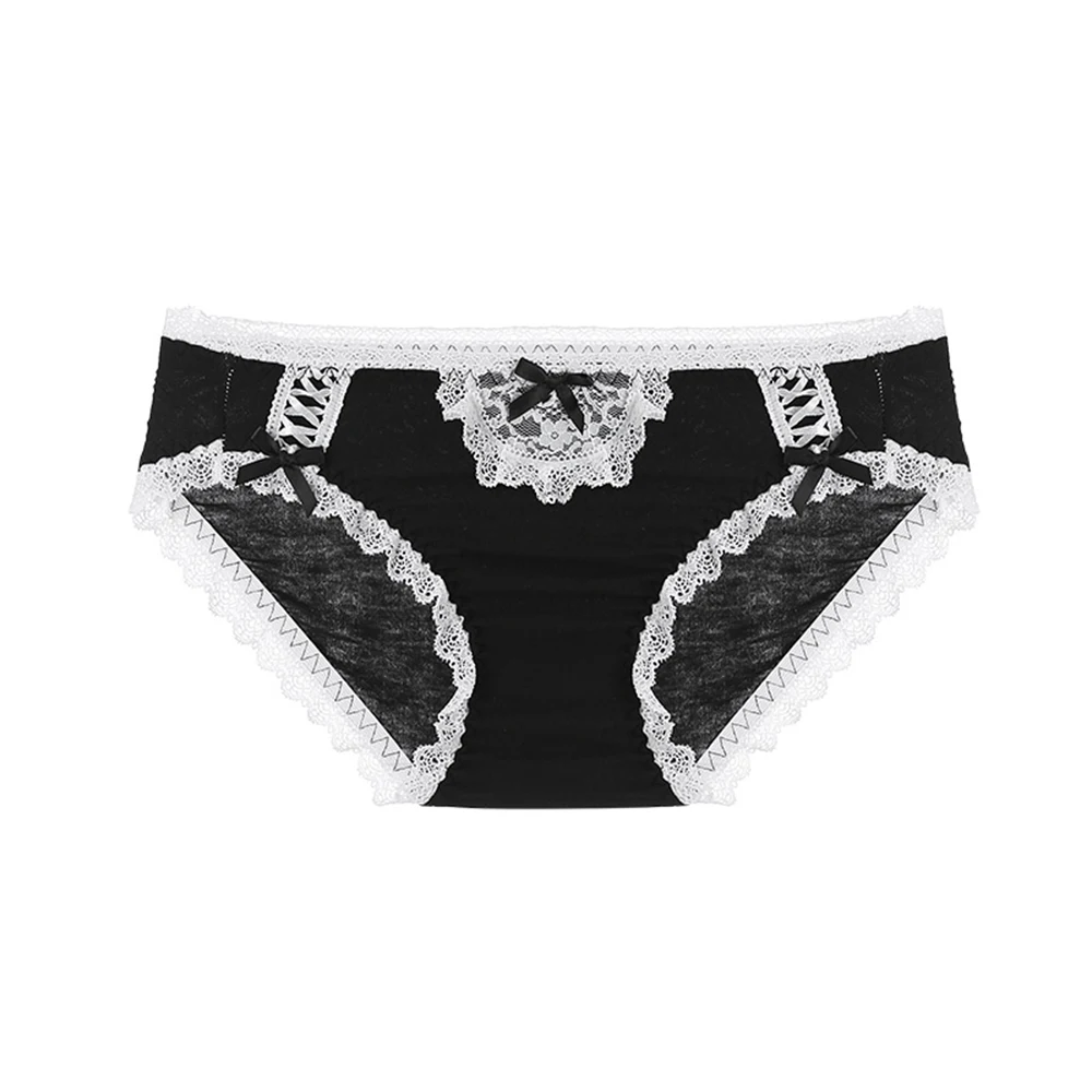 Черное сексуальное кружевное нижнее белье женские трусики кавайное женское