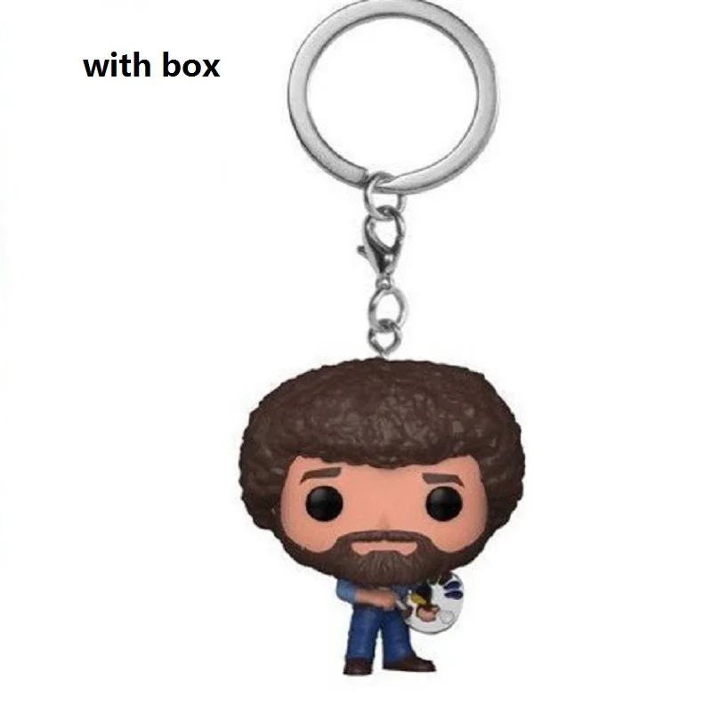 Брелок официальный радость картины 4 см Боб Росс ПВХ экшн фигурки коллекция