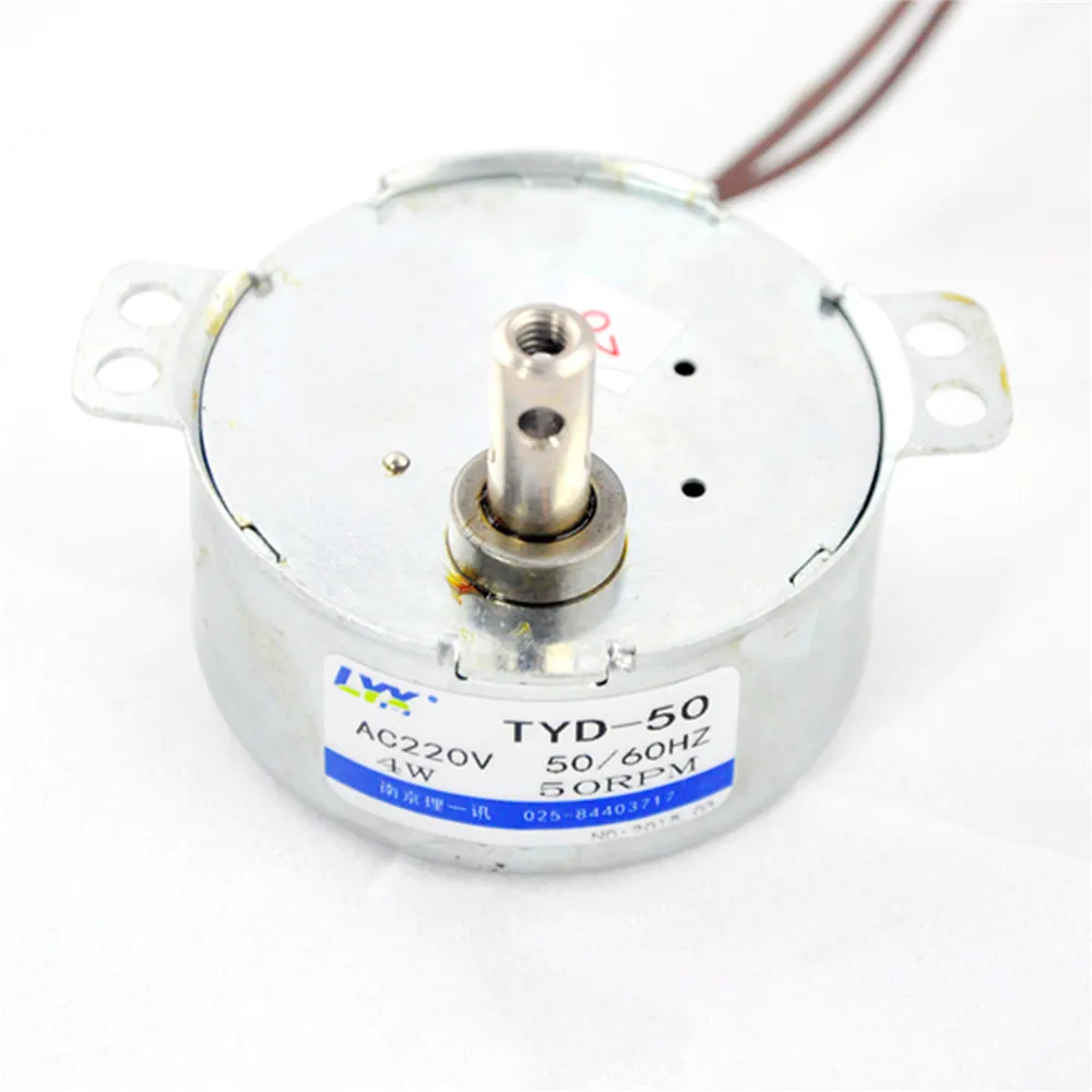 Для TYC-50 синхронный двигатель AC 220V-240V 50RPM 4W 50/60Hz вал Dia Fan