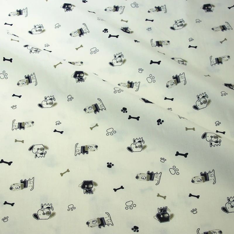 Хлопковая ткань с рисунком кошек и собак детское постельное белье декоративный