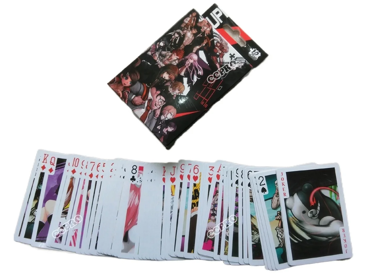 Anime Danganronpa poker cards of monokuma/Ludenbe/Kirigiri Kyouko/Enoshima Junko  - buy with discount