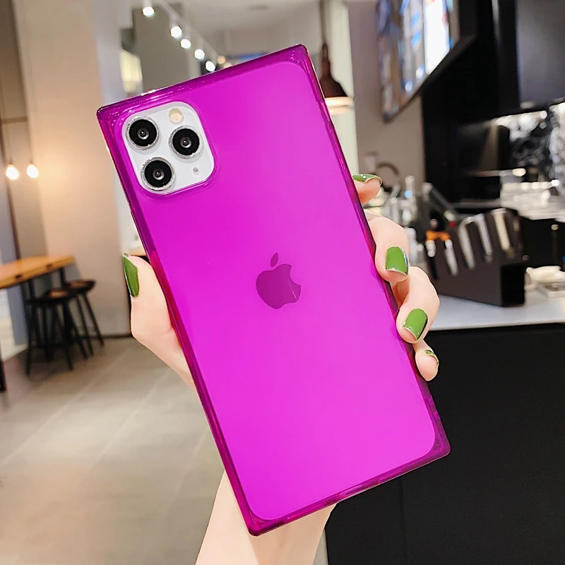 Для iPhone X XS MAX XR 10 7 8 6 6s Plus квадратная сверхмощная защита противоударный прозрачный