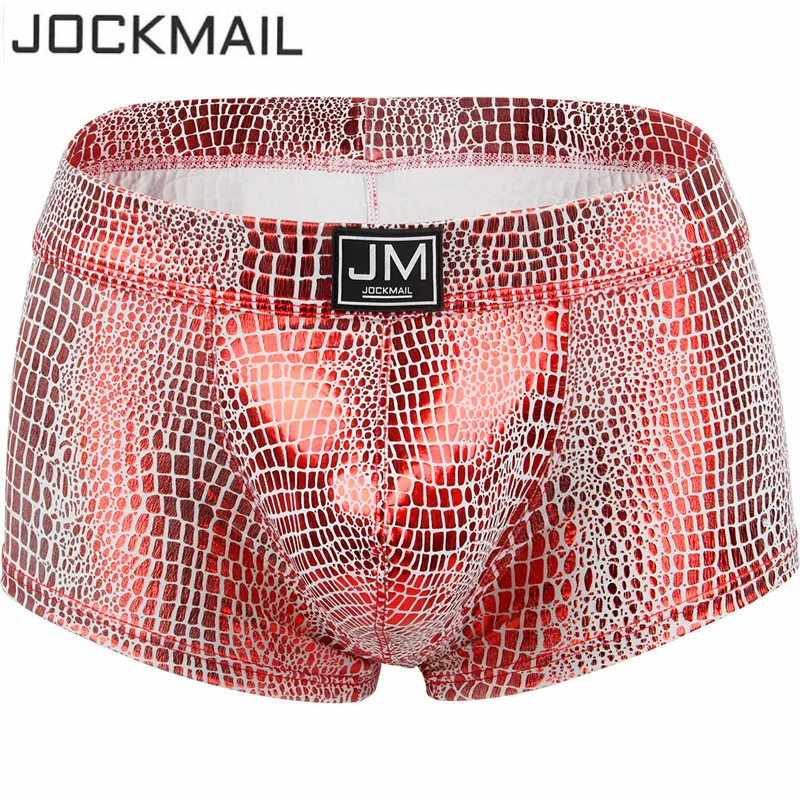 Трусы боксеры jockmail мужские пикантное нижнее белье Прозрачные шорты для мужчин