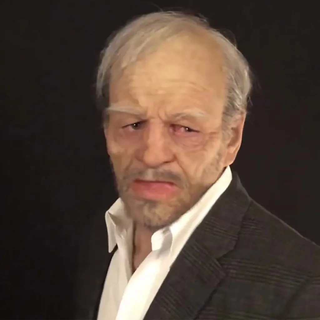 Another Me-The Elder Halloween Scary Party Old Man Mask Realistic Cosplay Costume Latex Real Masks | Дом и сад