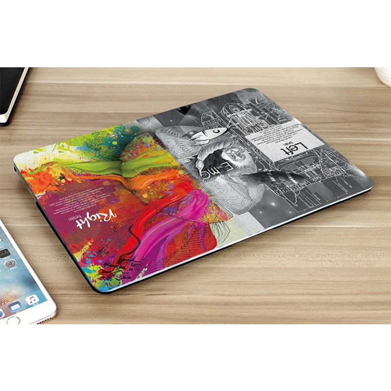 Новый модный жесткий чехол для ноутбука с узором мозга MacBook Air Pro Retina 11 12 13 15 дюймов