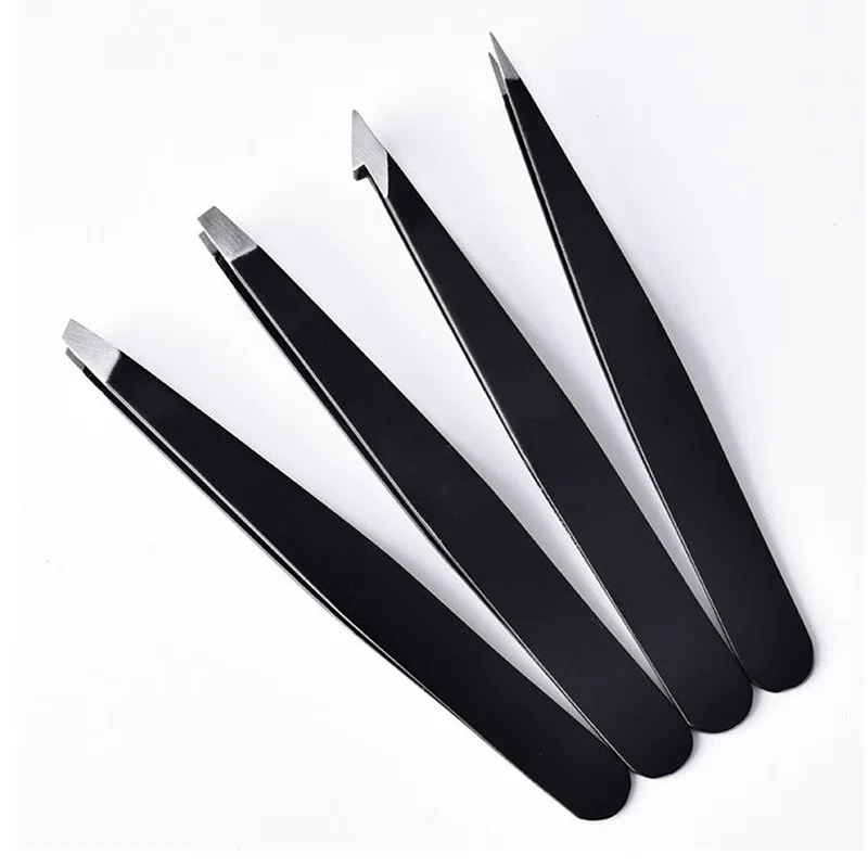 

200pcs Eyebrow Tweezers Stainless Steel Removal Makeup Professional Hair Removal Eyebrow Pliers Clip