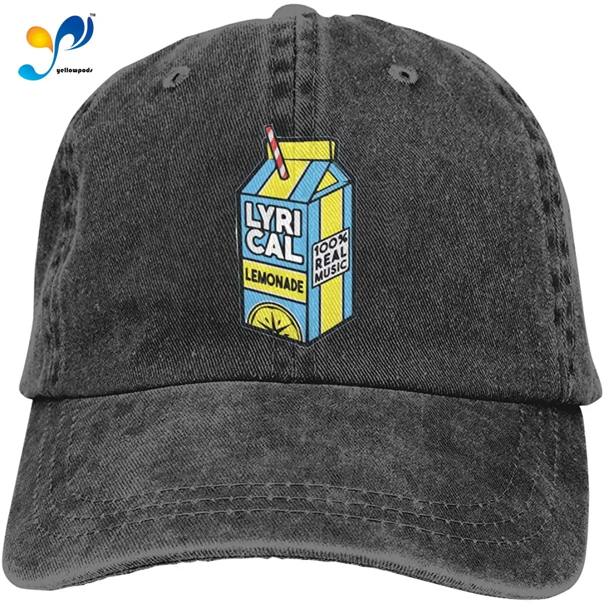 

Classic Vintage Unisex Jui-ce Wr-ld Adjustable Baseball Cap Denim Dad Hat Black
