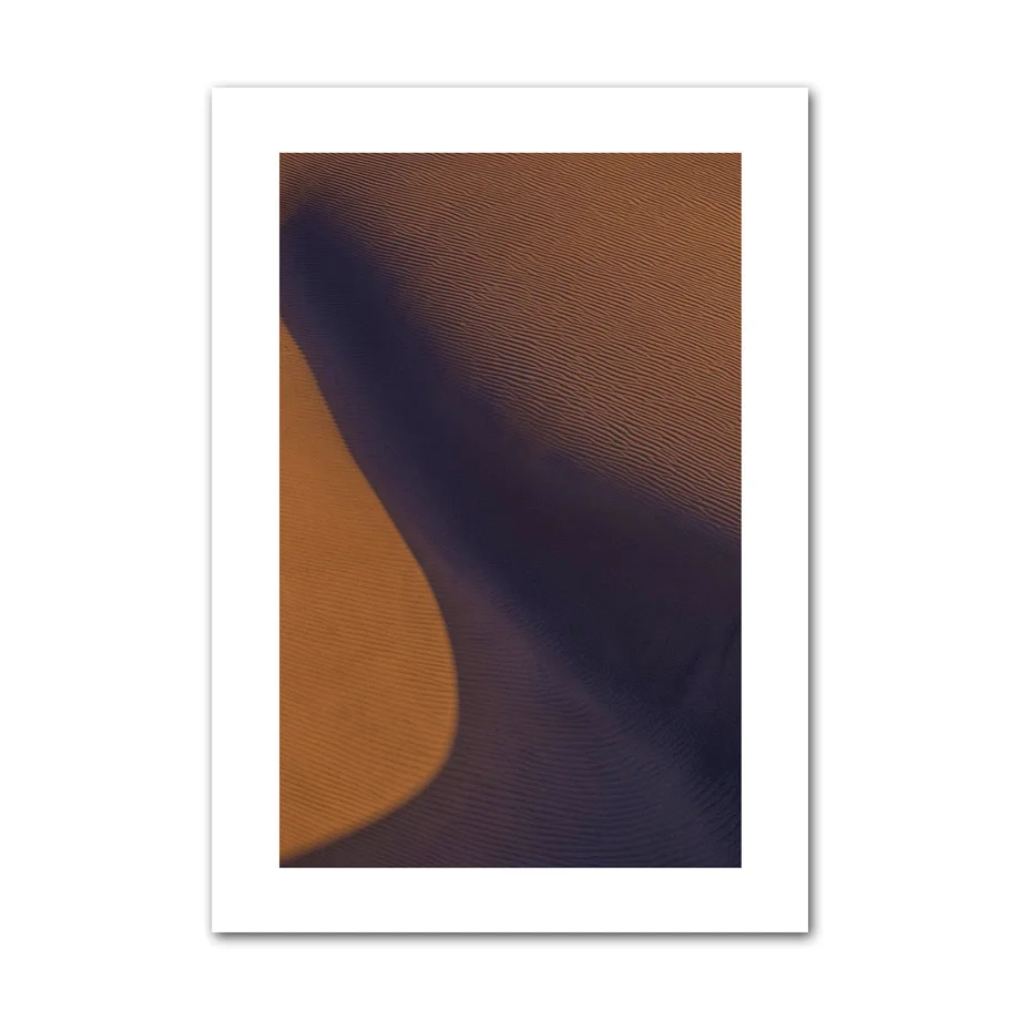 

Warm Color Dunes Desert Landscape Wall Art Print paper Painting Nordic Posters And Prints Wall Pictures For Living Room Decor