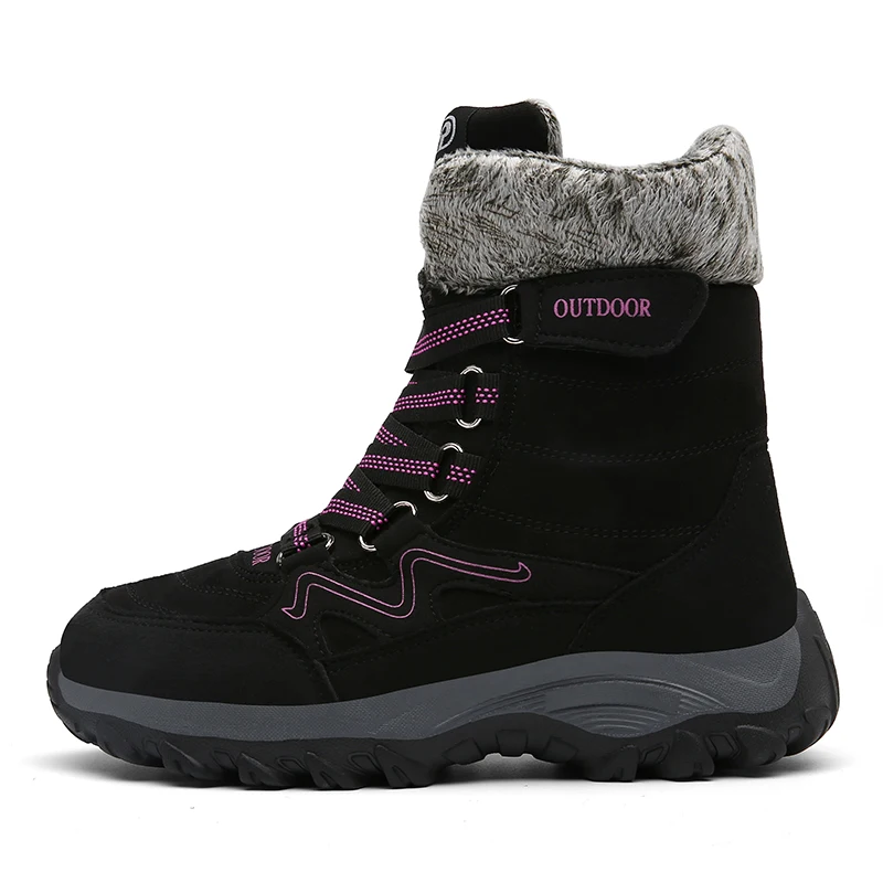 Ботинки женские зимние ботинки замшевые ботильоны на плоской подошве с плюшевой