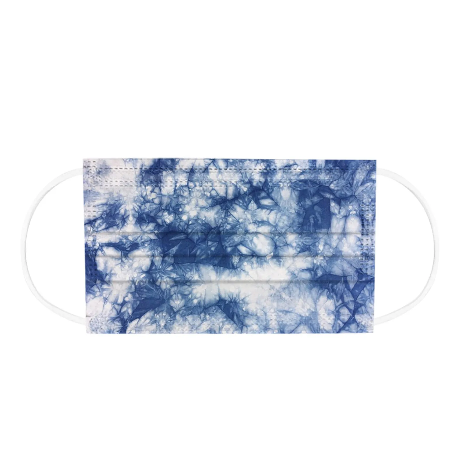 

50PC Fashion Tie-dye Print Disposable Masks Adult 3Ply Non-woven Fabric Face Mask Protective Mascarillas Breathable Mouth Mask