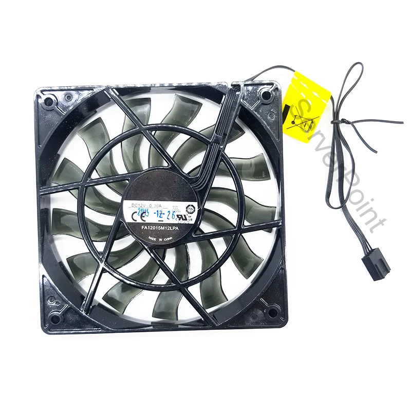 

Вентилятор охлаждения для сервера Cooler Master FA12015M12LPA, квадратный вентилятор, 12 В постоянного тока, 30 А, 120x120x15 мм