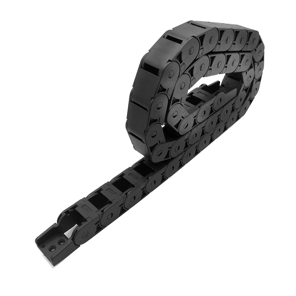 

JFLO 15x15mm 1Meter Drag Chain Cable Wire Carrier Towline For CNC Router Machine Tools Semi Closed Inside Opening Free Shipping