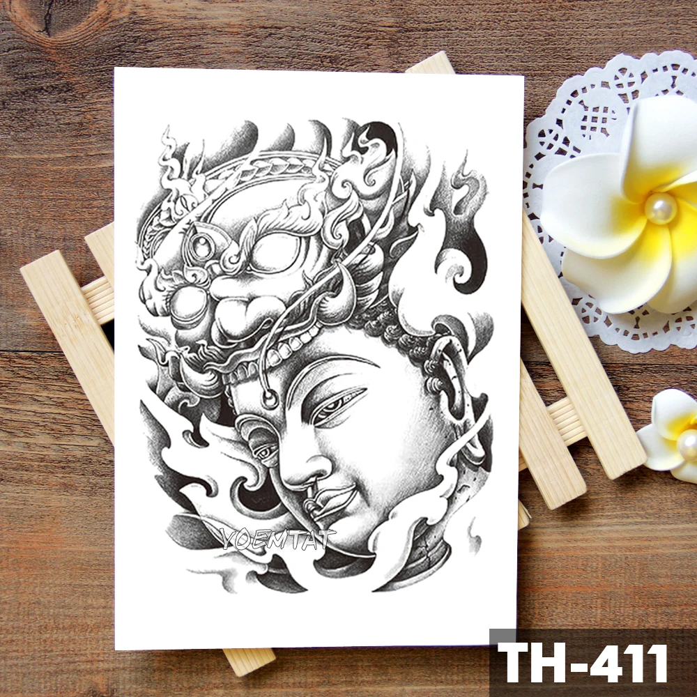 Водостойкая Временная тату наклейка с изображением боди арта|Временные тату| |