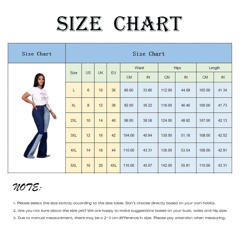 

Patchwork Jeans Womens Plus Size Flare Leg Pants Streetwear Women High Waist Denim Pants Baggy Designed Trousers For Lady Indie