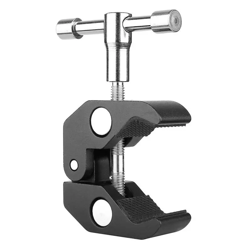 2 упак. Супер Зажим краб зажим фотография с/1/4 и 3/8 дюйма резьбовой стержень для DSLR