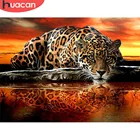 HUACAN Раскраска по номерам комплекты, украшение для дома картины по номерам леопард животное ручная роспись искусство подарок