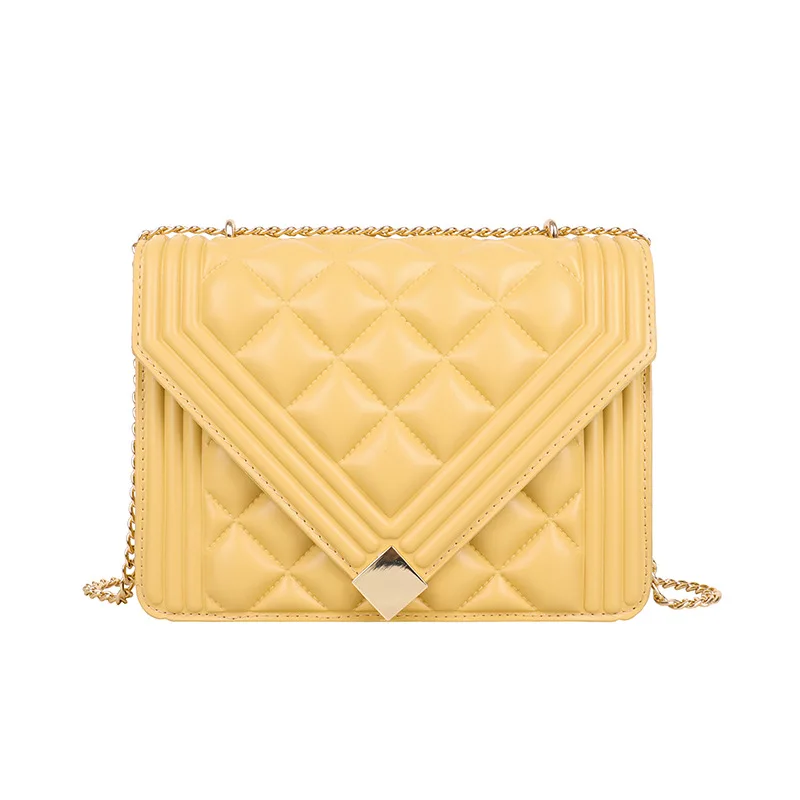 

Lingge foreign style flip single shoulder chain bag for women 2021