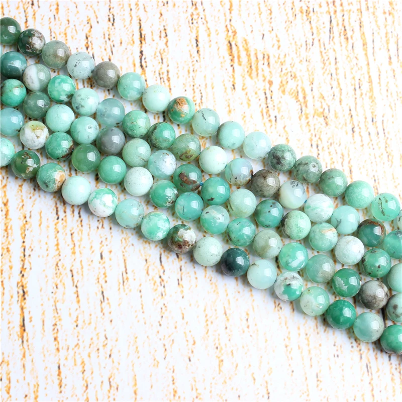 

4 6 8 10 12 mm Australian Jade Beads Natural Stones Round Loose Beads For Jewelry Making Bracelet Necklace Diy