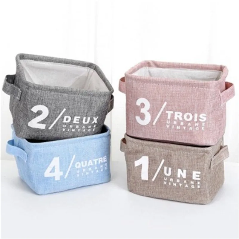 Льняной складной туалетный стол настольный органайзер для макияжа Snailhouse