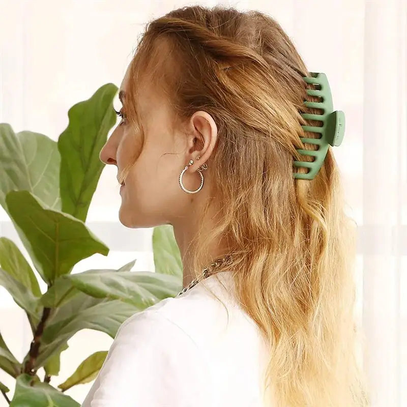 

4pcs Simple Women Hair Clips Girl Hair Tying Tools Woman Hair Claws Headdress