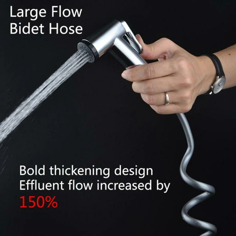 

Home Plastic Spring Flexible Retractable Hose For Shower Head Toilet Bidet Shower Water Pipe Bathroom Accessories