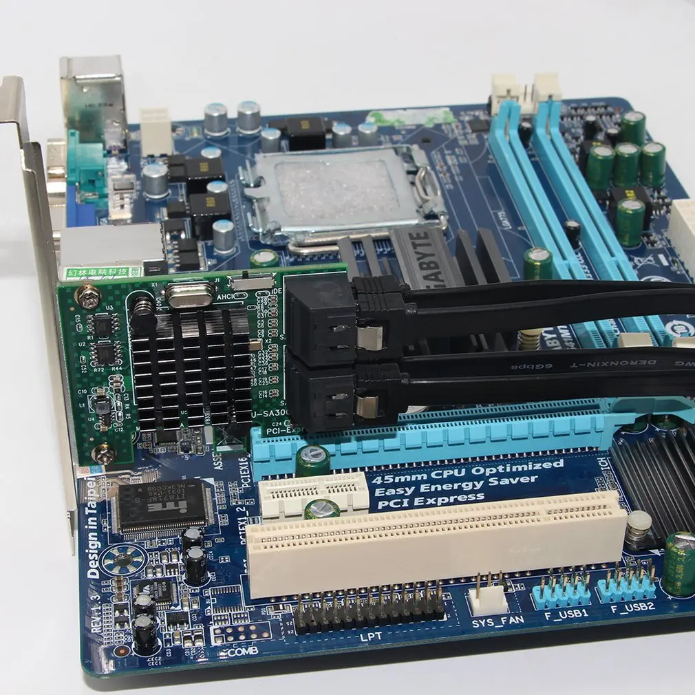 Карта Riser 4 порта 6G Pci E к Sata3.0 карта Sata 3 0 Майнер Ssd адаптер Ipfs с большим радиатором