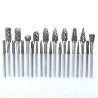 20pcs 33mm 36mm metal drawing tungsten carbide milling cutter rotary tool burr cnc engraving abrasive tools metalworking