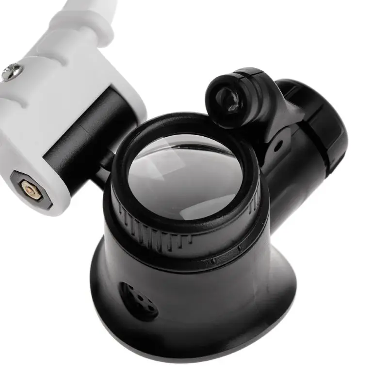 

Headband Glasses Magnifier Magnifying Glass With LED Lights 8X 23X Illuminated Magnifier Loupe Watch Repair Lamp