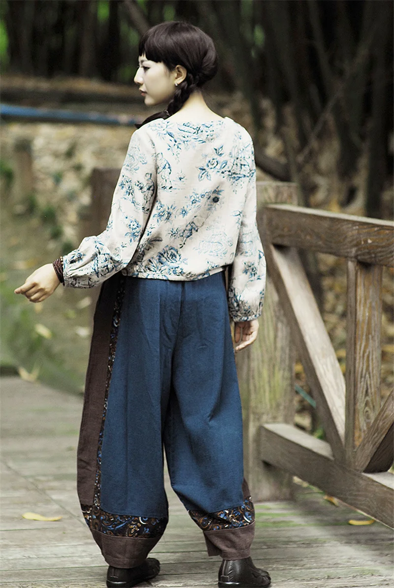 Танцевальные крылья весна лето осень женские мешковатые штаны Harlan стиль