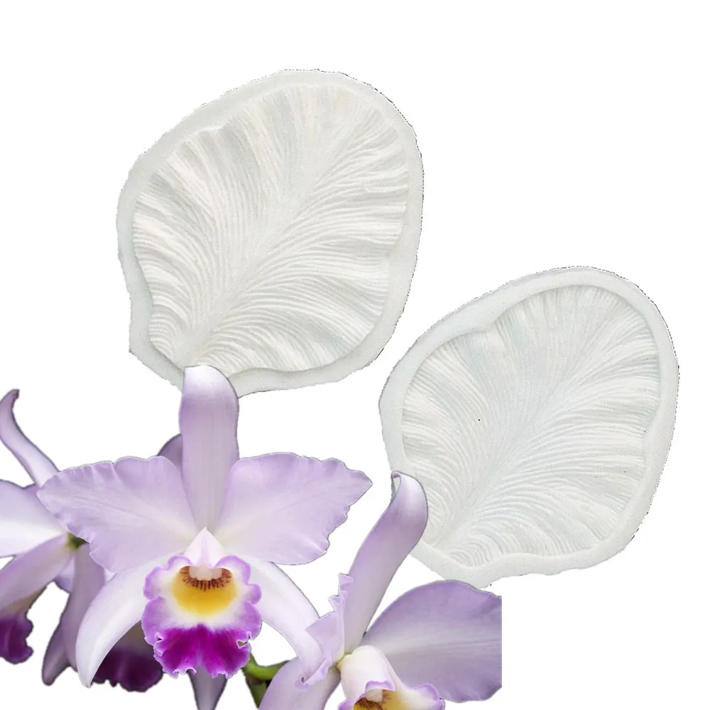 Силиконовая форма для лепестков Cattleya цветочная помадки инструменты украшения
