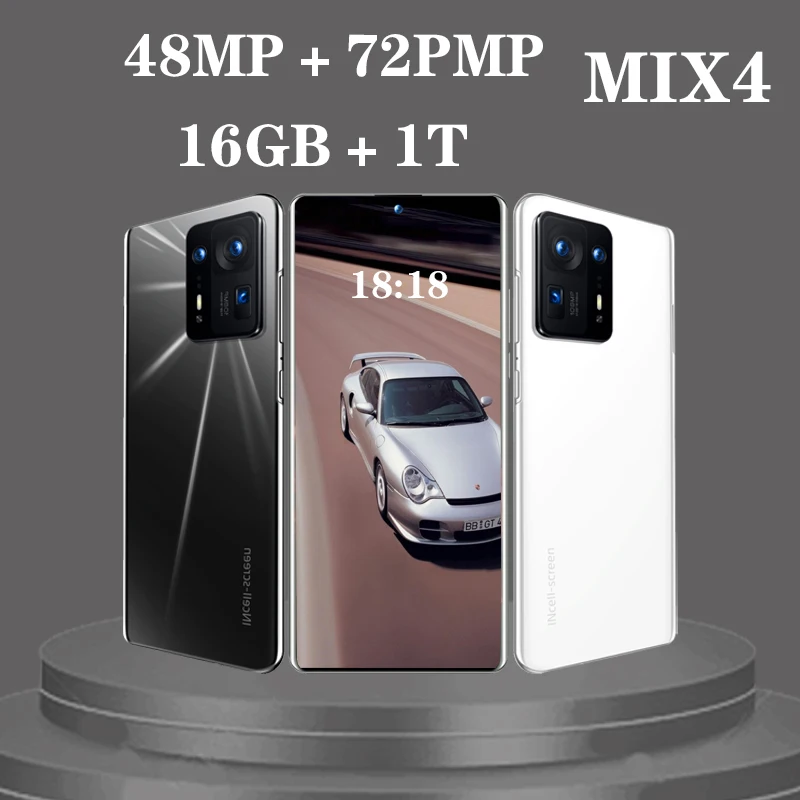 Tel&eacute;fono Inteligente MIX 4, 16GB, 1T, 5G, versi&oacute;n Global, Qualcomm, 888 + 7,3 pulgadas, Android 12, 7300mAh, 72MP, desbloqueado-0