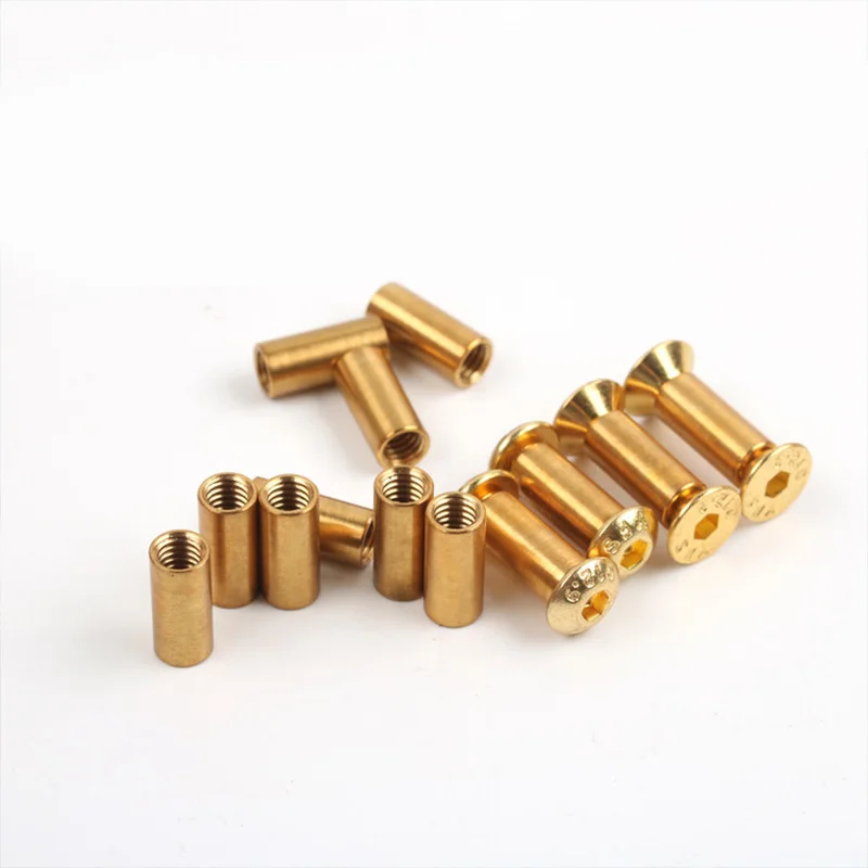 Винт M4 с плоской/круглой головкой для рукоятки ножа заклепки внутренний