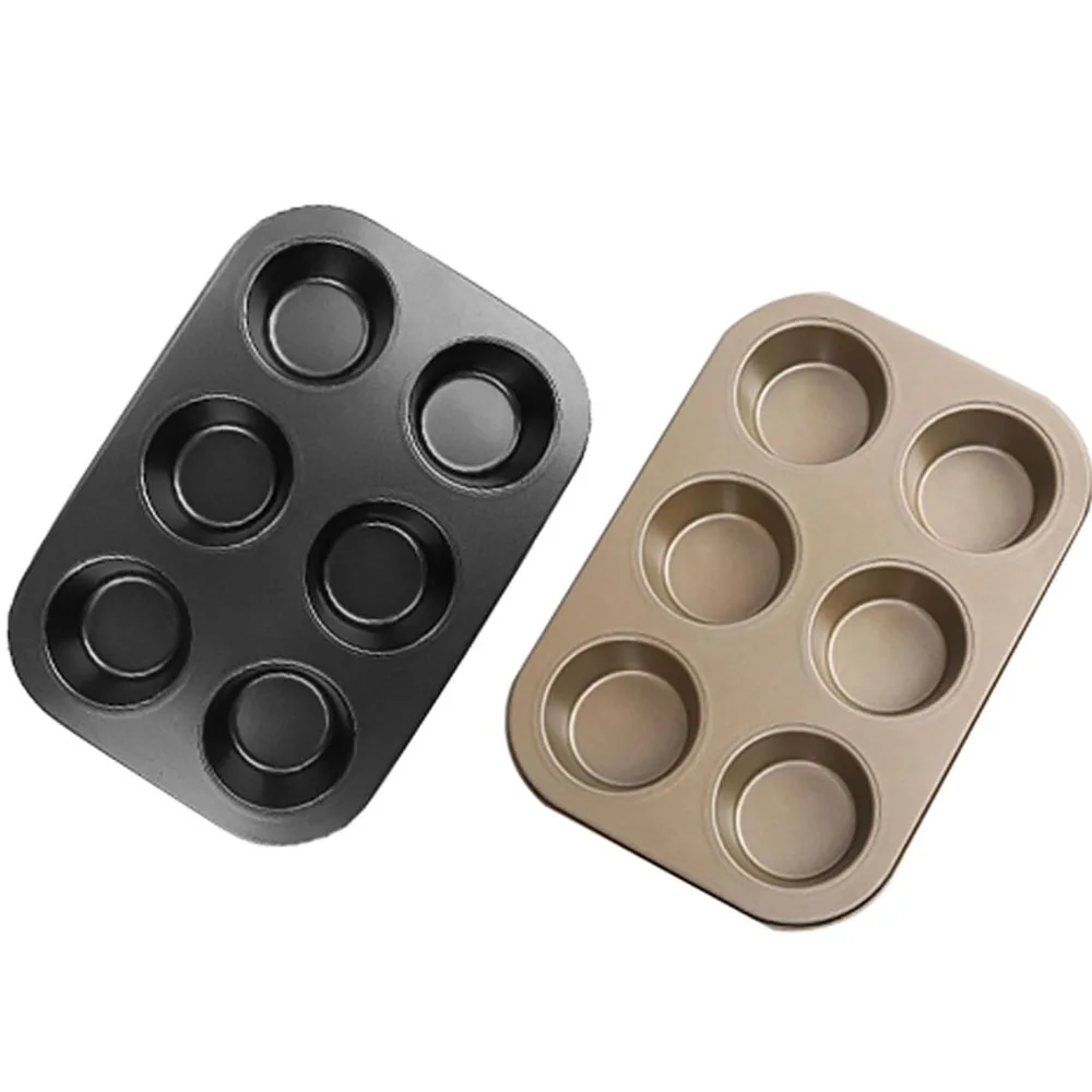 

Baking Cake Mould Tray Carbon Steel Mould Lightweight Versatile 6 Deep