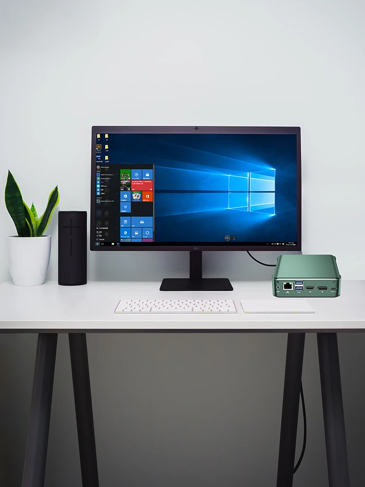 Мини-ПК Pfsense без вентилятора BKHD Window 10 Linux Core i3-8145U 2 * DDR4 M.2 Nuc ультракомпактный