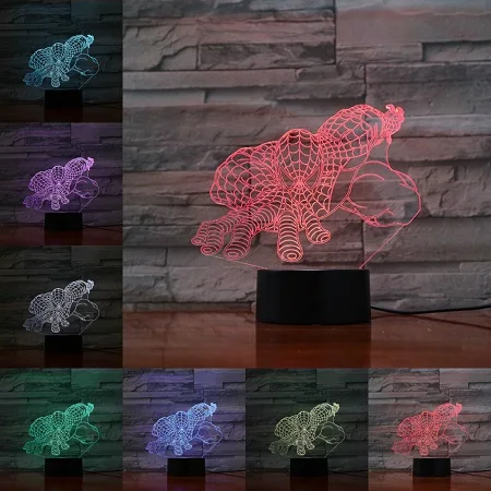 D VCity чудный фильм фигурка 3D лампа Raytheon Thor Защитная Dr singular креативный ночник домашний стол рядом Декор подарки для детей - Испускаемый цвет: D