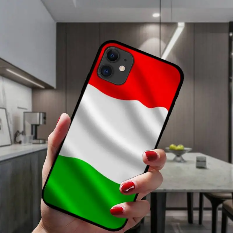 

ZFGHSHYQ Italian Flag Phone Case For IPhone 6 6s 7 8 Plus X Xs Xr Xsmax 11 12 Pro Promax 12mini