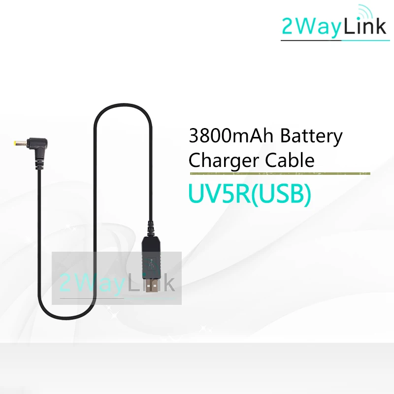 1 PC USB Зарядное устройство зарядный кабель для передачи данных для BaoFeng UV-5R 5RE 3800 мач продлить Батарея UV-82 BF-F8HP UV-82HP UV-5X3 UV-S9 радио UV-R50 Зарядное устройство - Цвет: 1 PC